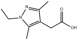 (1-ETHYL-3,5-DIMETHYL-1H-PYRAZOL-4-YL)-ACETIC ACID Struktur