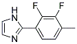 2-(2,3-DIFLUORO-4-METHYL-PHENYL)-1H-IMIDAZOLE Struktur