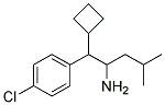 1-[(4-CHLORO-PHENYL)-CYCLOBUTYL-METHYL]-3-METHYL-BUTYLAMINE Struktur