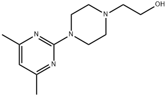 1-(2-HYDROXYETHYL)-4-(4,6-DIMETHYLPYRIMIDIN-2-YL)PIPERAZINE Struktur