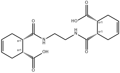 (1R,6S)-6-(([2-(([(1S,6R)-6-CARBOXY-3-CYCLOHEXENYL]CARBONYL)AMINO)ETHYL]AMINO)CARBONYL)-3-CYCLOHEXENE-1-CARBOXYLIC ACID Struktur