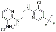 2-[(2-([3-CHLORO-5-(TRIFLUOROMETHYL)-2-PYRIDINYL]AMINO)ETHYL)AMINO]-3-PYRIDINAMINIUM CHLORIDE Struktur