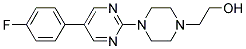 2-(4-[5-(4-FLUOROPHENYL)PYRIMIDIN-2-YL]PIPERAZIN-1-YL)ETHANOL Struktur