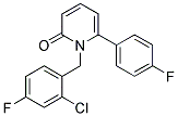 1-(2-CHLORO-4-FLUOROBENZYL)-6-(4-FLUOROPHENYL)PYRIDIN-2(1H)-ONE Struktur