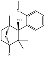 (1R,2R,4S)-2-(2-METHOXY-PHENYL)-1,3,3-TRIMETHYL-BICYCLO[2.2.1]HEPTAN-2-OL Struktur