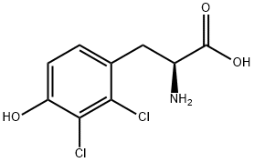 (S)-2-AMINO-3-(2,3-DICHLORO-4-HYDROXY-PHENYL)-PROPIONIC ACID Struktur