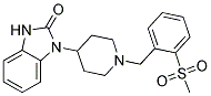 1-(1-[2-(METHYLSULFONYL)BENZYL]PIPERIDIN-4-YL)-1,3-DIHYDRO-2H-BENZIMIDAZOL-2-ONE Struktur