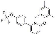 1-(3,5-DIMETHYLBENZYL)-6-[4-(TRIFLUOROMETHOXY)PHENYL]PYRIDIN-2(1H)-ONE Struktur