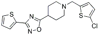 1-[(5-CHLORO-2-THIENYL)METHYL]-4-[3-(2-THIENYL)-1,2,4-OXADIAZOL-5-YL]PIPERIDINE Struktur