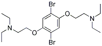 2,5-BIS[2-(N,N-DIETHYLAMINO)-ETHOXY]-1,4-DIBROMOBENZENE Struktur