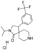 2-ISOPROPYL-4-(3-(TRIFLUOROMETHYL)PHENYL)-2,8-DIAZASPIRO[4.5]DECAN-1-ONE HYDROCHLORIDE Struktur