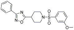 1-[(3-METHOXYPHENYL)SULFONYL]-4-(3-PHENYL-1,2,4-OXADIAZOL-5-YL)PIPERIDINE