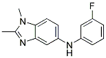 (1,2-DIMETHYL-1H-BENZOIMIDAZOL-5-YL)-(3-FLUORO-PHENYL)-AMINE Struktur