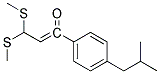 1-(4-ISOBUTYL-PHENYL)-3,3-BIS-METHYLSULFANYL-PROPENONE Struktur