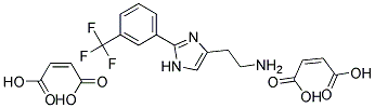 (2-[2-(3-TRIFLUOROMETHYL)PHENYL)-1H-IMIDAZOL-4-YL]ETHANAMINE DIMALEATE Struktur