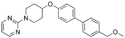 2-(4-([4'-(METHOXYMETHYL)BIPHENYL-4-YL]OXY)PIPERIDIN-1-YL)PYRIMIDINE Struktur