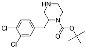 2-(3,4-DICHLORO-BENZYL)-PIPERAZINE-1-CARBOXYLIC ACID TERT-BUTYL ESTER Struktur