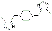 1,4-BIS-(1-METHYLIMIDAZOL-2-YLMETHYL)PIPERAZINE Struktur