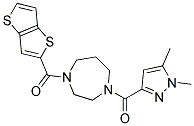 1-[(1,5-DIMETHYL-1H-PYRAZOL-3-YL)CARBONYL]-4-(THIENO[3,2-B]THIEN-2-YLCARBONYL)-1,4-DIAZEPANE Struktur