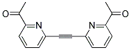 1-[6-(6-ACETYL-PYRIDIN-2-YLETHYNYL)-PYRIDIN-2-YL]-ETHANONE Struktur