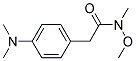 2-(4-DIMETHYLAMINO-PHENYL)-N-METHOXY-N-METHYL-ACETAMIDE Struktur