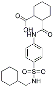 2-[4-(CYCLOHEXYL-METHYL-SULFAMOYL)-PHENYLCARBAMOYL]-CYCLOHEXANECARBOXYLIC ACID Struktur