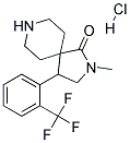 2-METHYL-4-(2-(TRIFLUOROMETHYL)PHENYL)-2,8-DIAZASPIRO[4.5]DECAN-1-ONE HYDROCHLORIDE Struktur