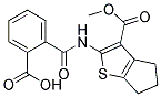 2-(2-CARBOXY-BENZOYLAMINO)-5,6-DIHYDRO-4H-CYCLOPENTA[B]THIOPHENE-3-CARBOXYLIC ACID METHYL ESTER Struktur