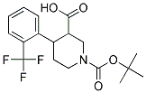 1-(TERT-BUTOXYCARBONYL)-4-(2-(TRIFLUOROMETHYL)PHENYL)PIPERIDINE-3-CARBOXYLIC ACID Struktur