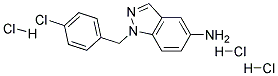 1-(4-CHLORO-BENZYL)-1H-INDAZOL-5-YLAMINE TRIHYDROCHLORIDE Struktur