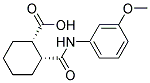 (1S,2R)-2-([(3-METHOXYPHENYL)AMINO]CARBONYL)CYCLOHEXANECARBOXYLIC ACID Struktur