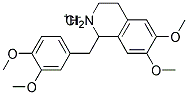 1-(3,4-dimethoxybenzyl)-1,2,3,4-tetrahydro-6,7-dimethoxyisoquinolinium chloride Struktur