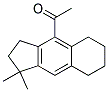 1-(2,3,5,6,7,8-hexahydro-1,1-dimethyl-1H-benz[f]inden-4-yl)ethan-1-one  Struktur