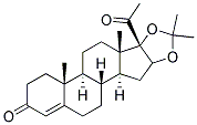 16alpha,17-(isopropylidenedioxy)pregn-4-ene-3,20-dione  Struktur