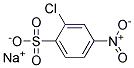 2-Chloro-4-nitrobenzene sulfonic acid sodium salt Struktur