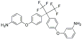 2,2-Bis[4-(3-Aminophenoxy)Phenyl]-1,1,1,3,3,3-Hexafluoropropane Struktur