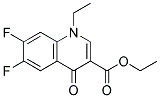 1-ethyl-6,7-difluoro-1,4-dihydro-4-oxo-3-quinoline carboxylic acid,ethyl ester Struktur