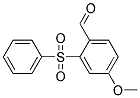 2-(Benzenesulphonyl)-4-methoxybenzaldehyde Struktur