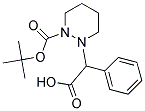 2-Phenyl-2-(tetrahydro-2H-pyridazin-1-yl)acetic acid, N2-BOC protected Struktur