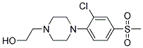 1-[2-Chloro-4-(methylsulphonyl)phenyl]-4-(2-hydroxyethyl)piperazine Struktur