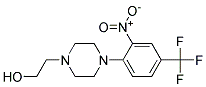 2-{4-[2-Nitro-4-(trifluoromethyl)phenyl]piperazino}ethan-1-ol Struktur