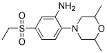 2-(2,6-Dimethylmorpholin-4-yl)-5-(ethylsulphonyl)aniline Struktur