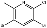 2-Chloro-3,5-dibromo-6-methylpyridine Struktur