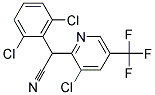 2-[3-Chloro-5-(trifluoromethyl)pyridin-2-yl]-2-(2,6-dichlorophenyl)acetonitrile Struktur