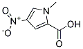 1-Methyl-4-nitro-2-pyrrolecarboxylic acid, Struktur