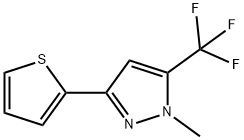 1-Methyl-3-thien-2-yl-5-(trifluoromethyl)-1H-pyrazole Struktur