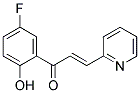 1-(5-Fluoro-2-Hydroxyphneyl)-3-(2-Pyridyl) prop-2-en-1-one Struktur