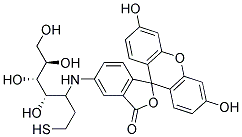 2-[(5-FLUORESCEINYL)AMINORBONYL]ETHYL MERCAPTAN Struktur