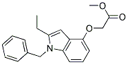 (1-BENZYL-2-ETHYL-1H-INDOL-4-YLOXY)-ACETIC ACID METHYL ESTER Struktur