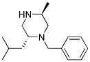 1-BENZYL-2(R)-ISOBUTYL-5(S)METHYL-PIPERAZINE Struktur